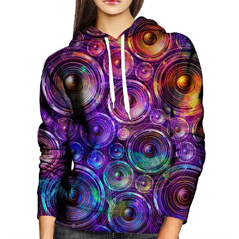 Speakers Womens Hoodie Hoodie with Hem Drawcord Adjustable Customizable