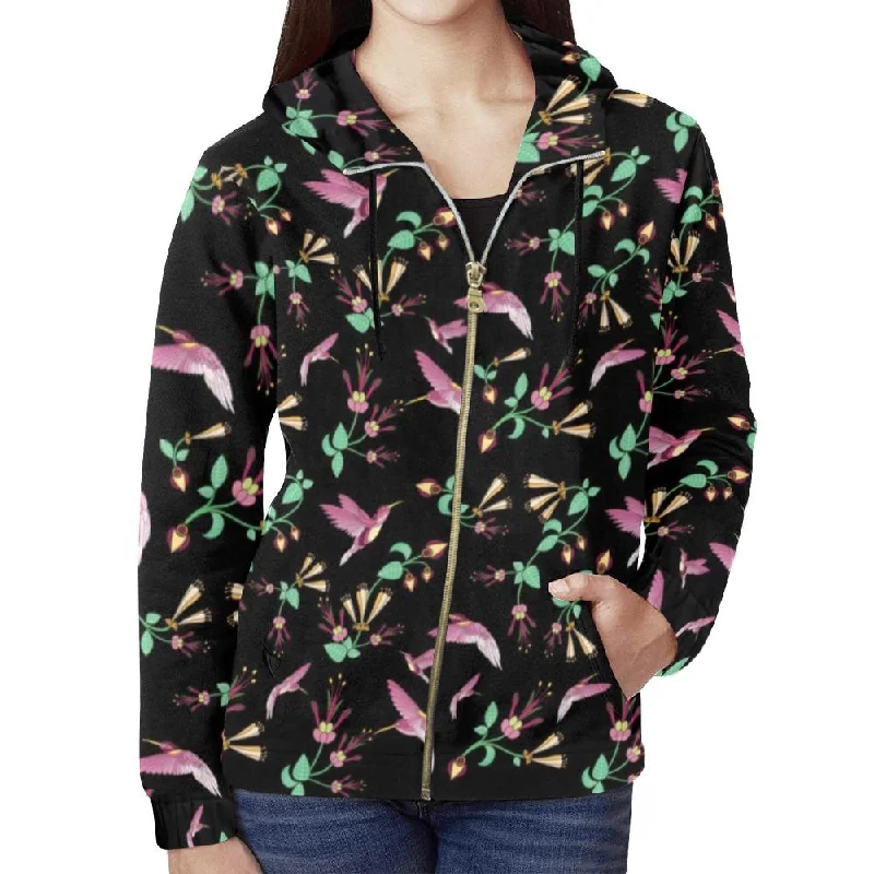 Swift Noir Full Zip Hoodie for Women Hoodie Crop Top Short Trendy
