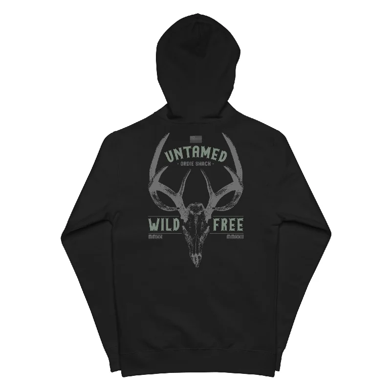 Untamed - fleece zip up hoodie Hoodie with Bell Sleeves Flared Feminine