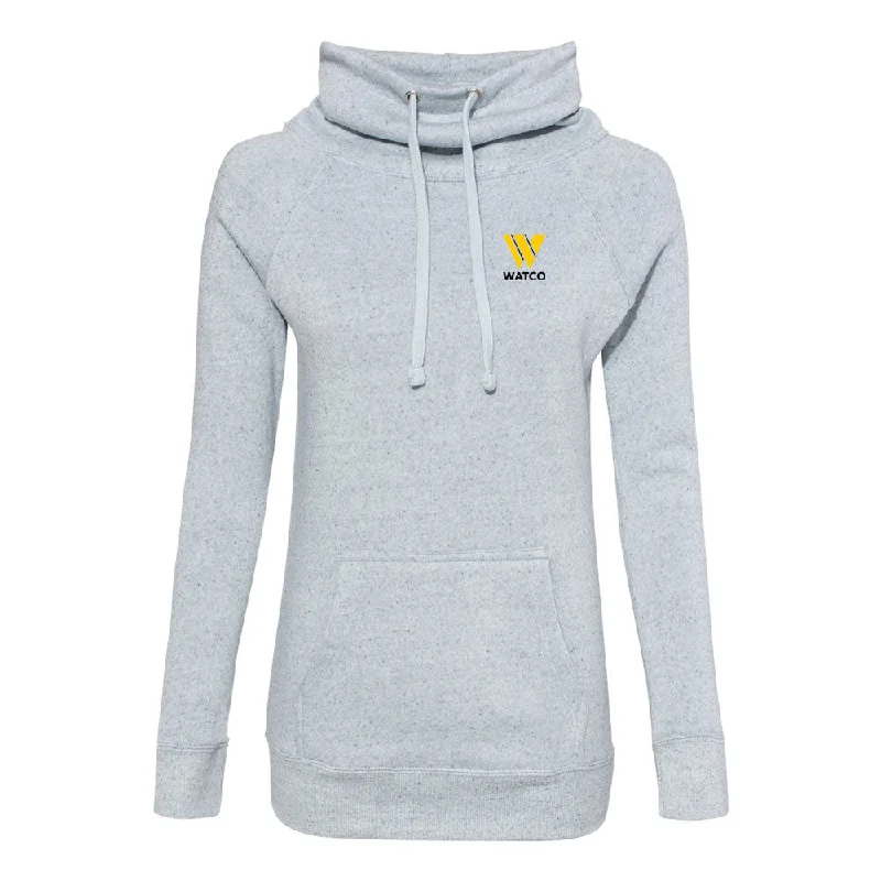 Women’s Space-Dyed Cowl Neck Sweatshirt - W20155 Hoodie with Back Slit Movement Comfort Women’s Space-Dyed Cowl Neck Sweatshirt - W20155 Hoodie with Back Slit Movement Comfort