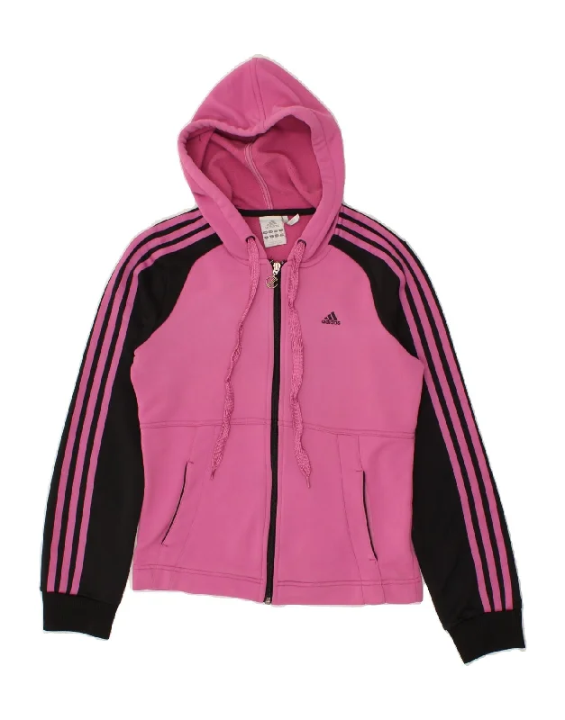 ADIDAS Womens Clima 365 Zip Hoodie Sweater UK 12 Medium Pink Colourblock Mesh Blend Leather Blend Suede Blend ADIDAS Womens Clima 365 Zip Hoodie Sweater UK 12 Medium Pink Colourblock Mesh Blend Leather Blend Suede Blend