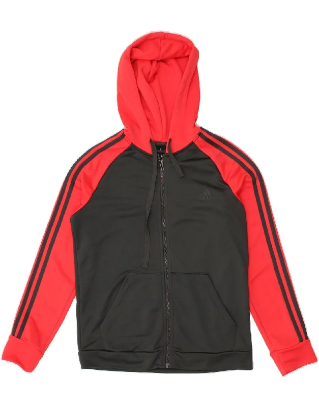 ADIDAS Womens Zip Hoodie Sweater UK 16/18 Large Grey Colourblock Polyester Satin Fabric Silk Fabric Chiffon Fabric ADIDAS Womens Zip Hoodie Sweater UK 16/18 Large Grey Colourblock Polyester Satin Fabric Silk Fabric Chiffon Fabric
