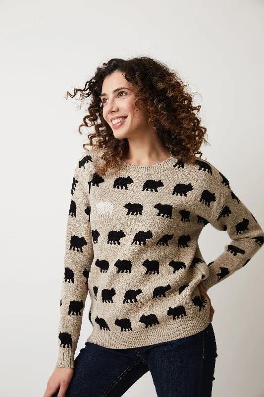 Bear Naked Sweater Layered Multi-layer Single Layer
