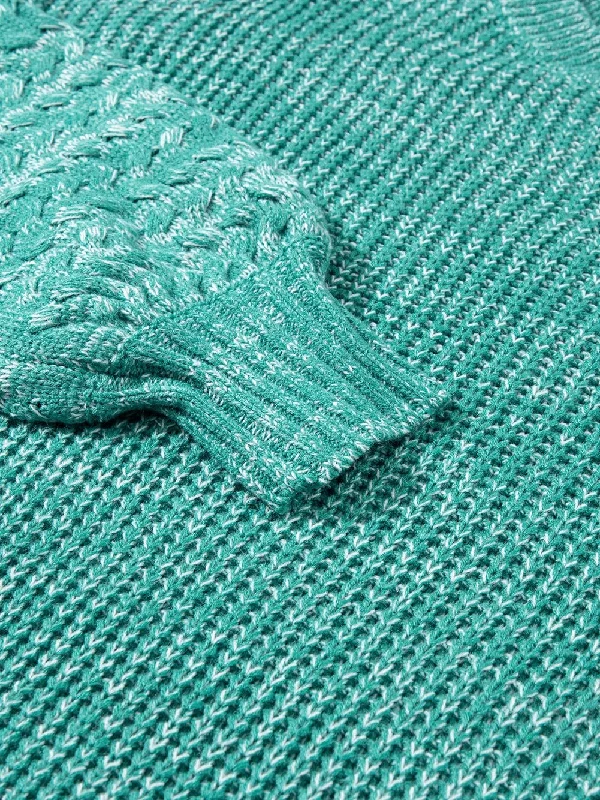 Bohemian Cropped Knit Sweater Fleece Sweater Nylon Polyester