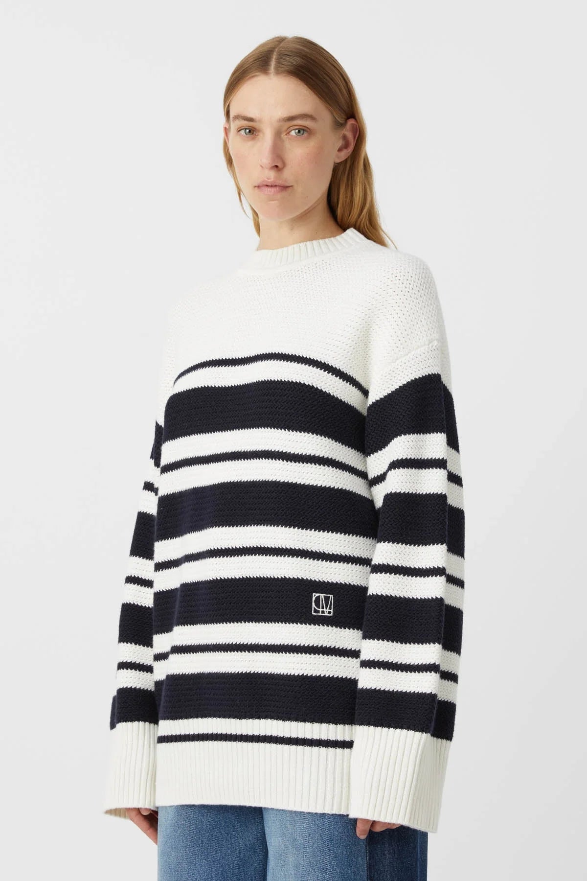 Camilla and Marc Atticus Sweater Mesh Blend Leather Blend Suede Blend