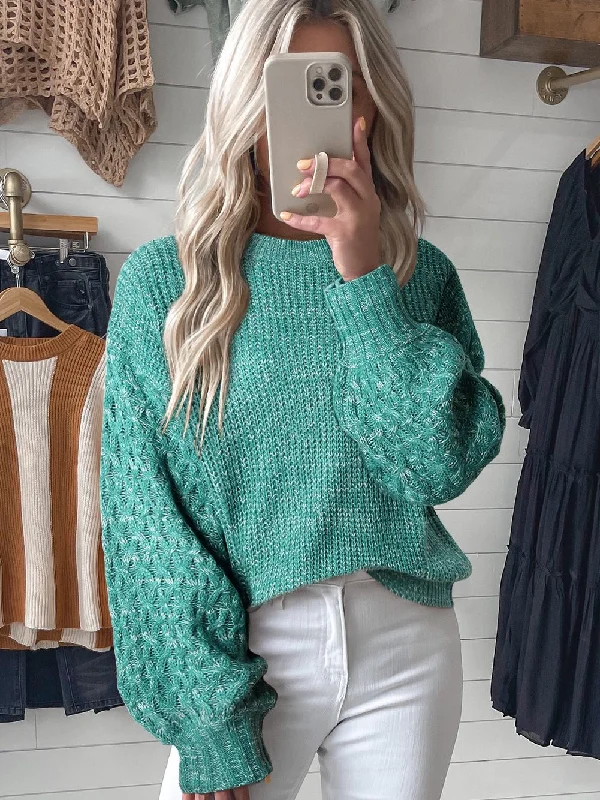 Casual Cropped Knit Sweater Spandex Rayon Corduroy