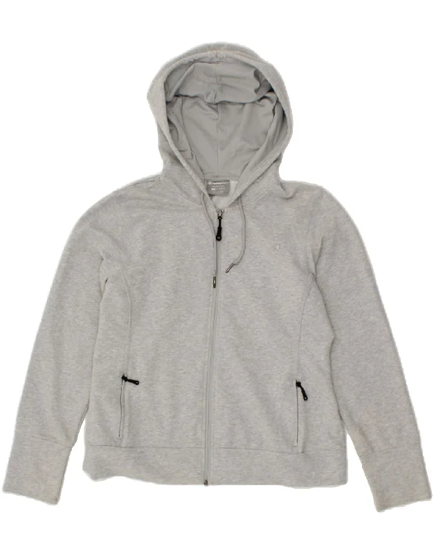 CHAMPION Womens Zip Hoodie Sweater UK 18 XL Grey Cotton Mesh Fabric Canvas Fabric Denim Fabric CHAMPION Womens Zip Hoodie Sweater UK 18 XL Grey Cotton Mesh Fabric Canvas Fabric Denim Fabric