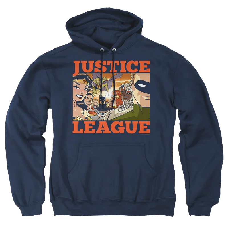 Justice League New Dawn Group Pullover Hoodie Boyleg Sleeve Pullover