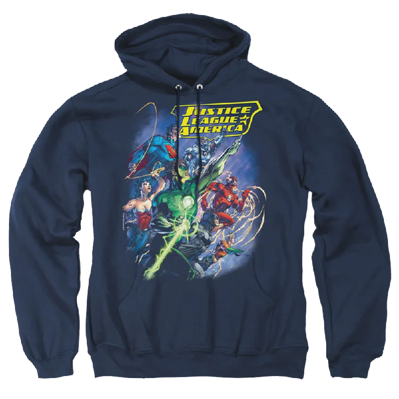 Justice League Onward Pullover Hoodie Blouson Sleeve Pullover