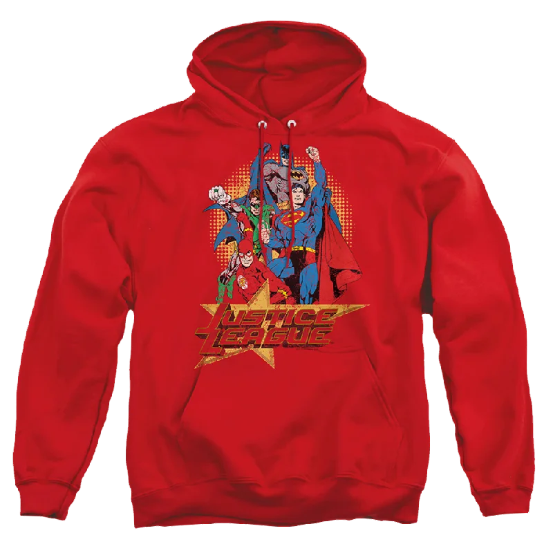 Justice League Raise Your Fist Pullover Hoodie Zipper Front Cardigan