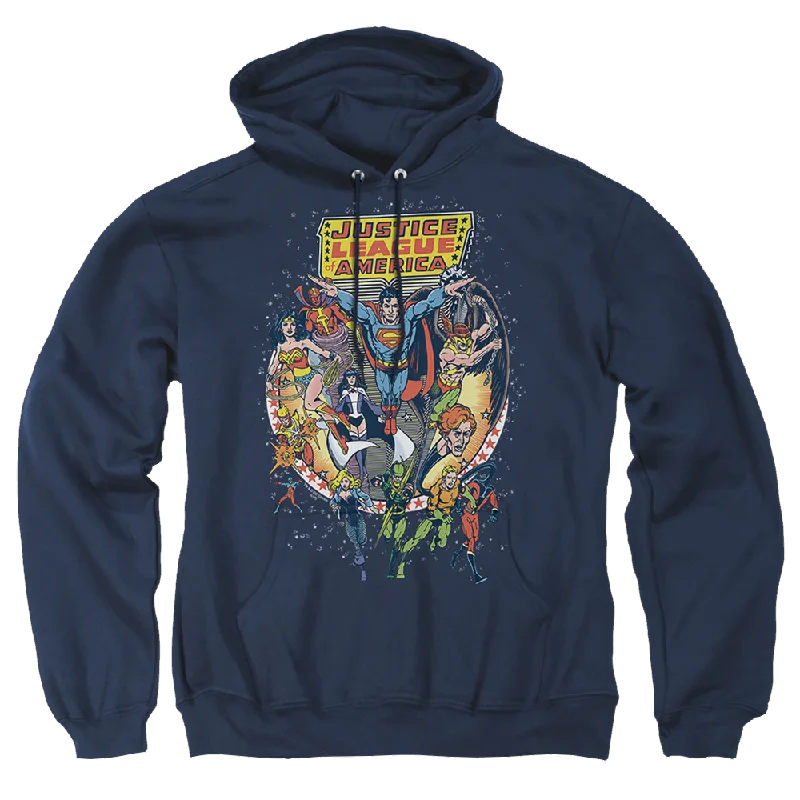 Justice League Star Group Pullover Hoodie Slouchy Comfort Pullover
