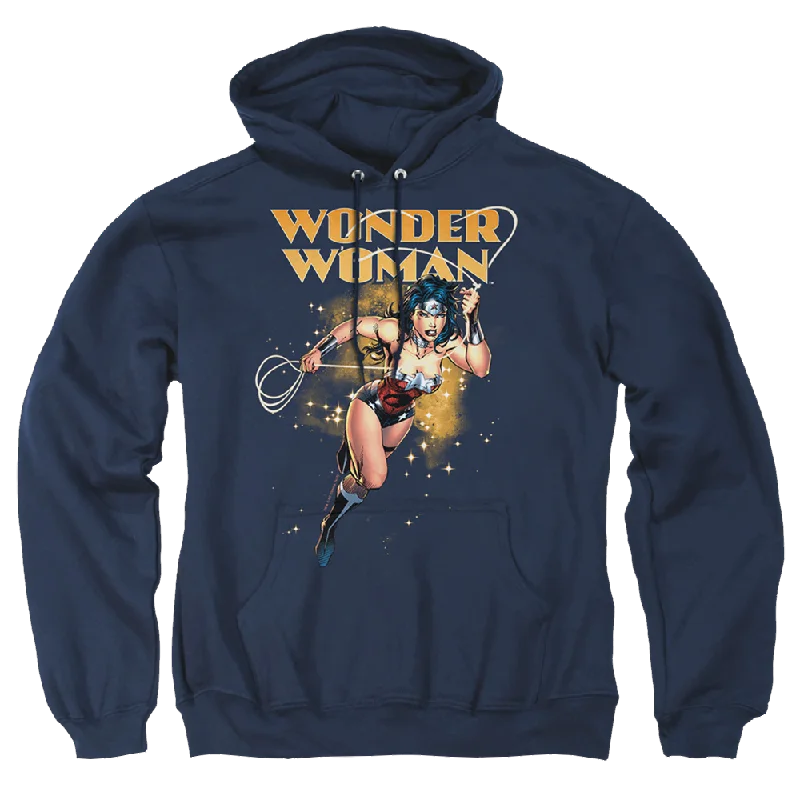 Justice League Star Lasso Pullover Hoodie Fitted Ribbed Sweater