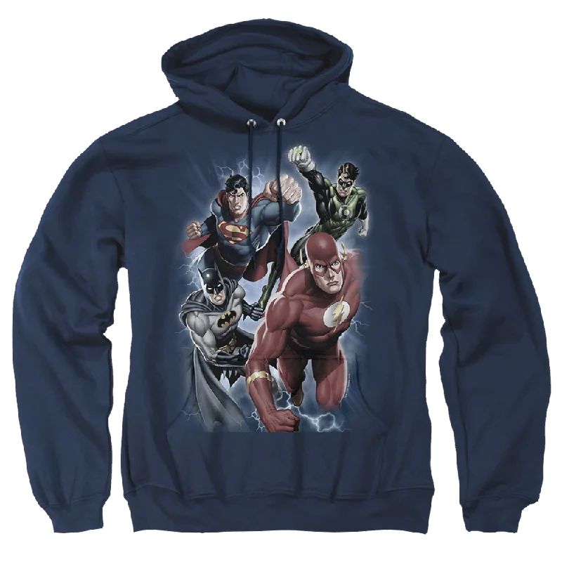 Justice League Storm Chasers Pullover Hoodie Seamless Knit Pullover