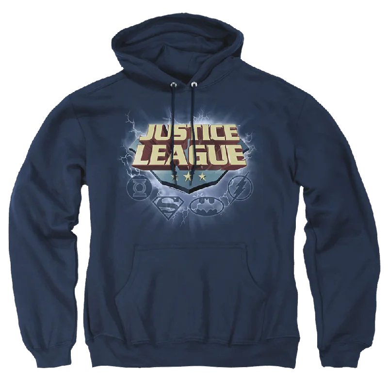 Justice League Storm Logo Pullover Hoodie Short Sleeve Top