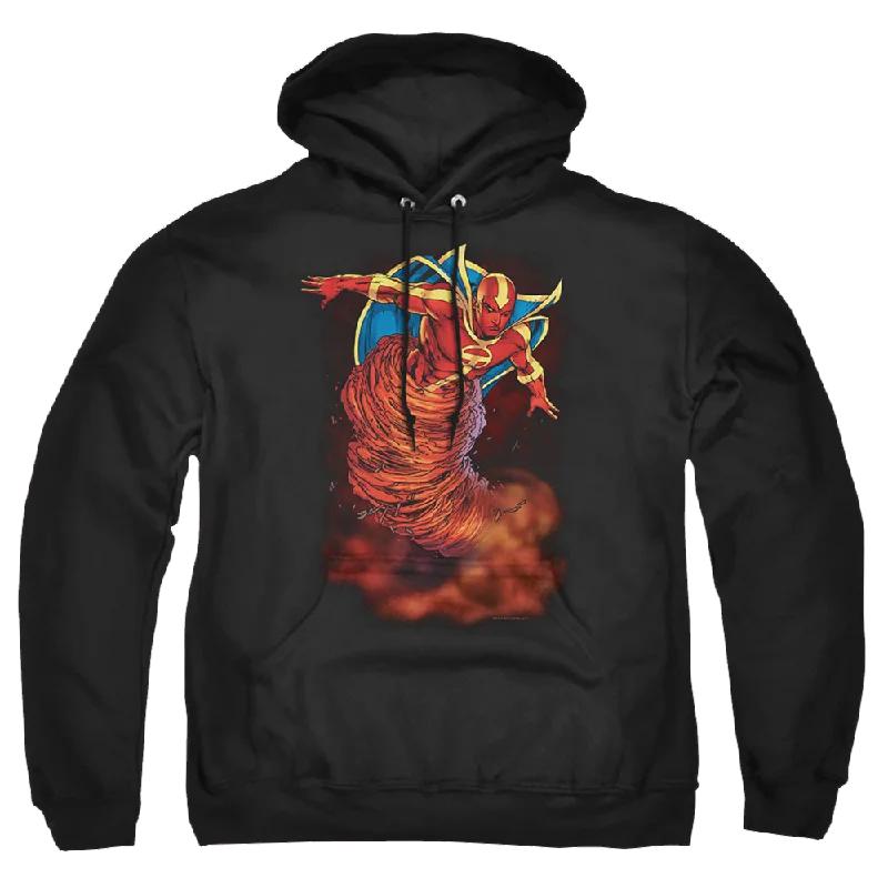 Justice League Tornado Cloud Pullover Hoodie Cable Knit Chunky