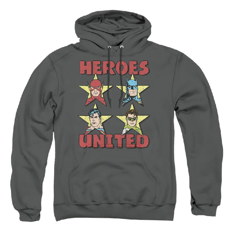 Justice League United Stars Pullover Hoodie Square Neck Pullover