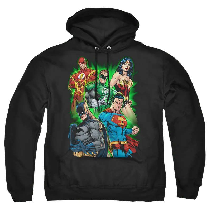 Justice League Will Power Pullover Hoodie Sabrina Neck Pullover