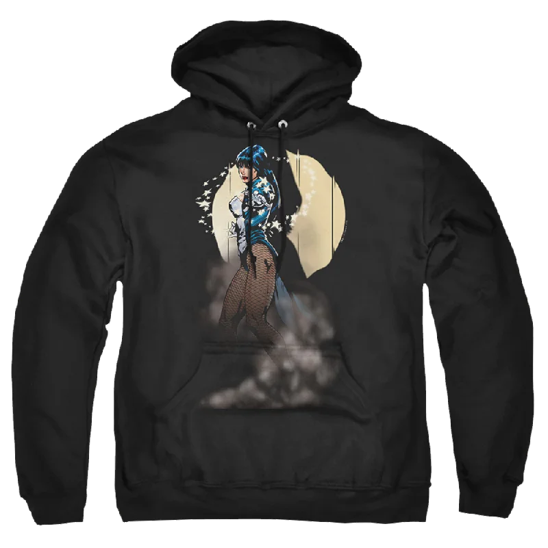 Justice League Zatanna Illusion Pullover Hoodie Plunging Neck Pullover