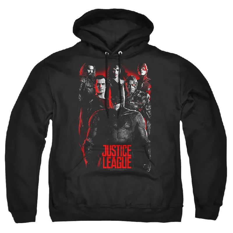 Justice League The League Pullover Hoodie Boxy Neck Sweater