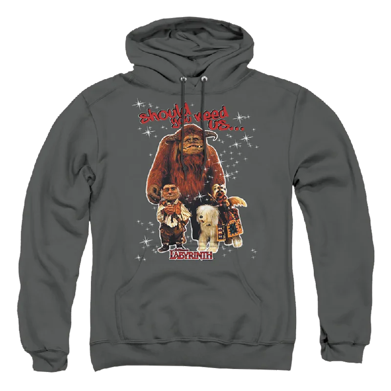 Labyrinth Should You Need Us Pullover Hoodie Short Puff Sleeve
