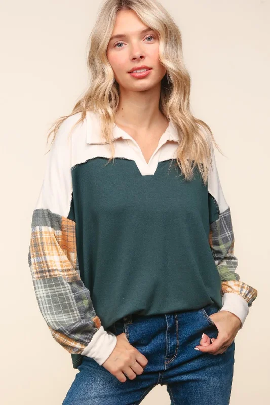 Oatmeal/Hunter Green