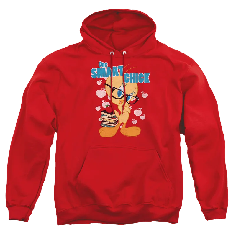 Looney Tunes One Smart Chick Pullover Hoodie Gathered Sleeve Pullover