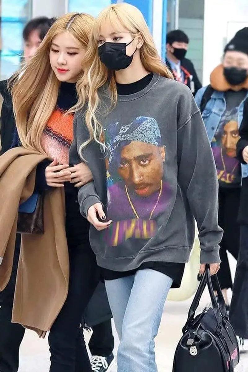 Loose Hip-hop Black Rap Head Casual All-match Sweater Women Layered Multi-layer Single Layer Loose Hip-hop Black Rap Head Casual All-match Sweater Women Layered Multi-layer Single Layer