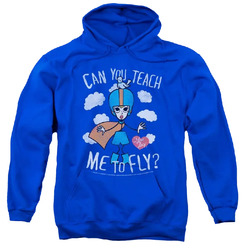 I Love Lucy Fly Pullover Hoodie Cable Knit Chunky