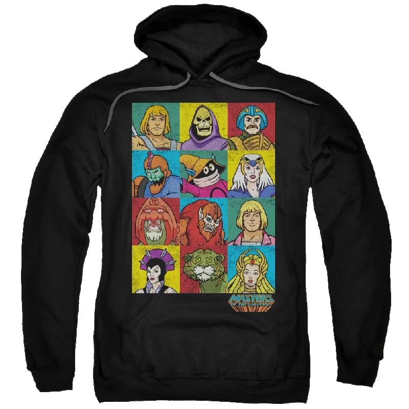 Masters of the Universe Character Heads Pullover Hoodie Peter Pan Collar