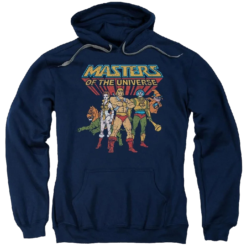 Masters of the Universe Team Of Heroes Pullover Hoodie Keyhole Neck Pullover