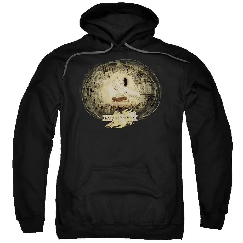 Mirrormask Sketch Pullover Hoodie Spaghetti Sleeve Top