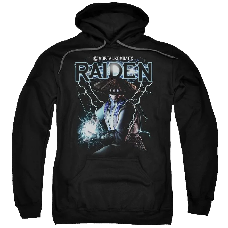 Mortal Kombat Raiden Pullover Hoodie Shirred Sleeve Feminine