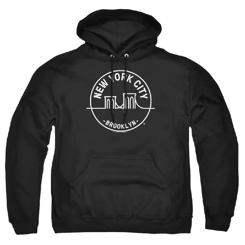 New York City See Nyc Brooklyn Pullover Hoodie Bishop Sleeve Elegant