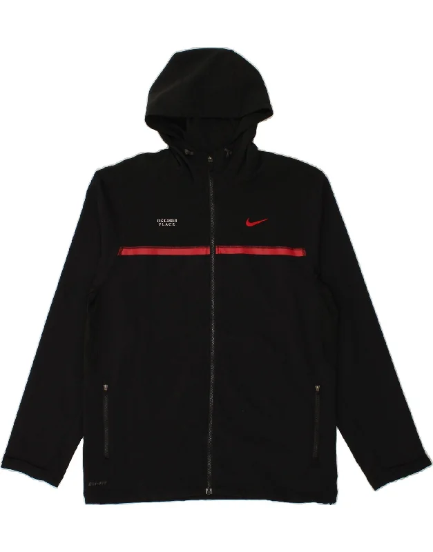 NIKE Mens Dri Fit Graphic Zip Hoodie Sweater Large Black Polyester Jersey Fabric Tulle Fabric Batik Fabric NIKE Mens Dri Fit Graphic Zip Hoodie Sweater Large Black Polyester Jersey Fabric Tulle Fabric Batik Fabric