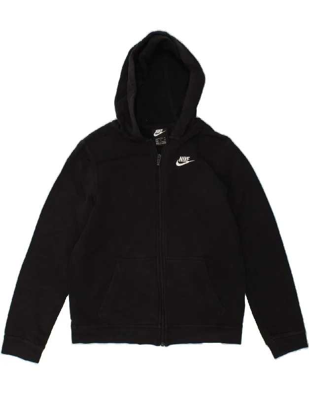 NIKE Womens Zip Hoodie Sweater UK 18 XL Black Cotton Notch Collar Peter Pan Collar Cowl Neck NIKE Womens Zip Hoodie Sweater UK 18 XL Black Cotton Notch Collar Peter Pan Collar Cowl Neck
