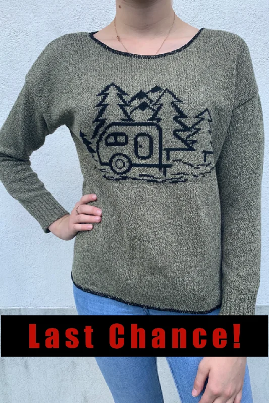 Camper Sweater Lace Blend Ribbed Blend Corduroy Blend