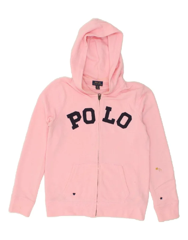 POLO RALPH LAUREN Girls Graphic Zip Hoodie Sweater 15-16 Years XL Pink Satin Fabric Silk Fabric Chiffon Fabric POLO RALPH LAUREN Girls Graphic Zip Hoodie Sweater 15-16 Years XL Pink Satin Fabric Silk Fabric Chiffon Fabric