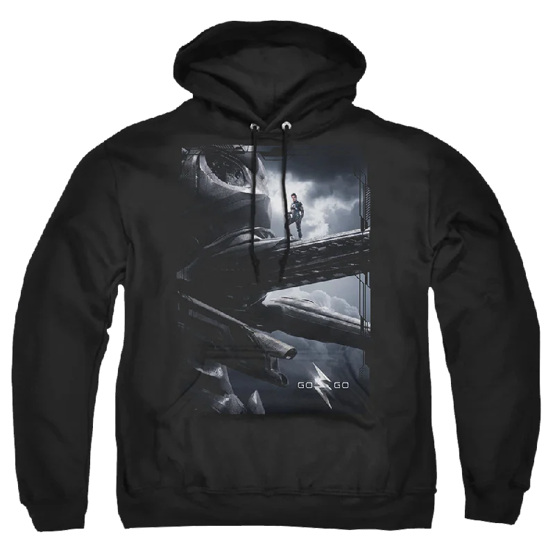 Power Rangers Black Zord Poster Pullover Hoodie Chunky Knit Pullover