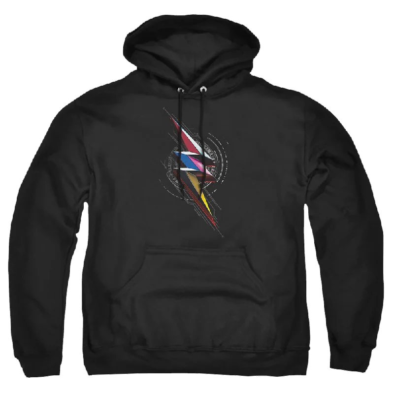 Power Rangers Bolt Sigil Pullover Hoodie Square Neck Pullover