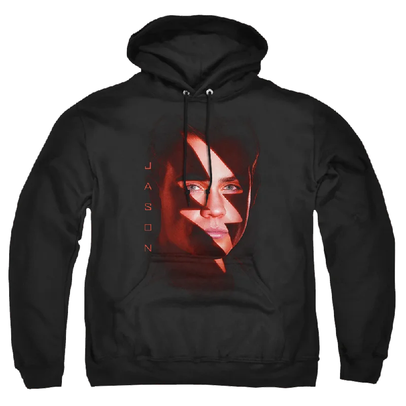 Power Rangers Jason Bolt Pullover Hoodie Ruffle Neck Pullover