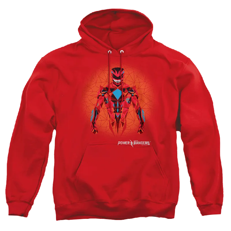 Power Rangers Red Power Ranger Graphic Pullover Hoodie Mock Neck Pullover