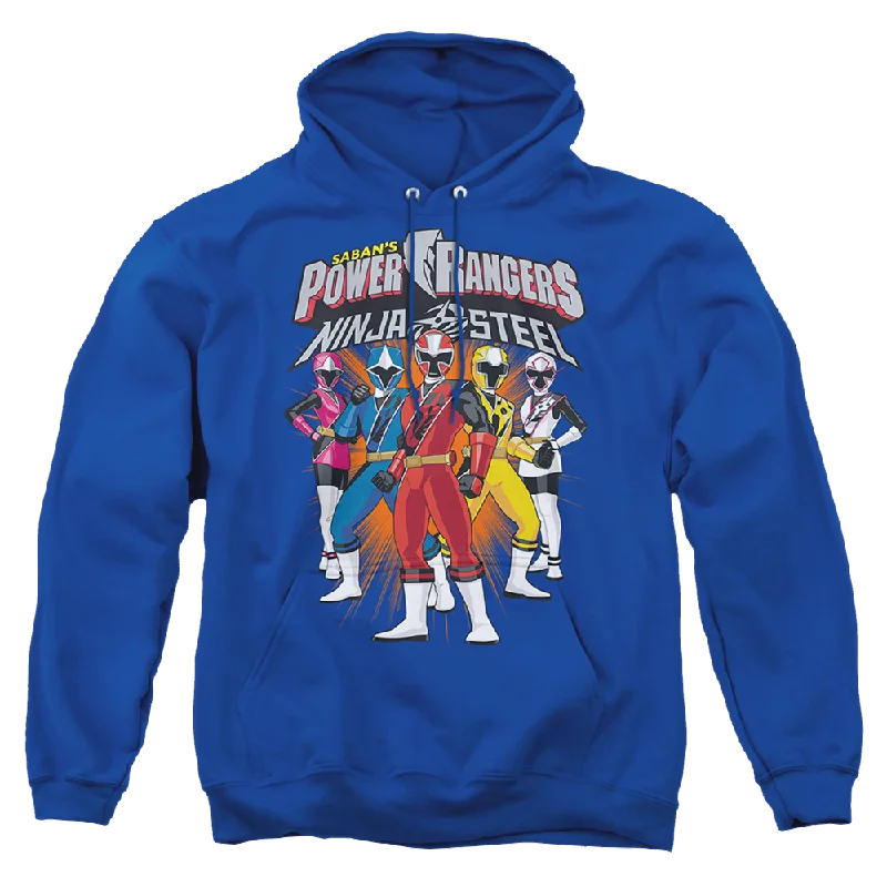 Power Rangers Team Lineup Pullover Hoodie Jewel Neck Pullover