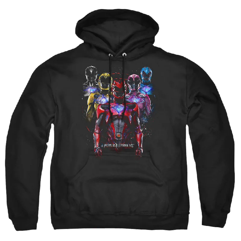 Power Rangers Team Of Rangers Pullover Hoodie Honey Neck Pullover