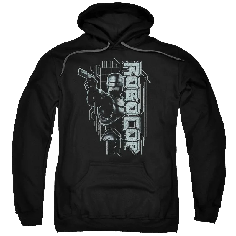 Robocop Murphy Split Pullover Hoodie Bardot Neck Top