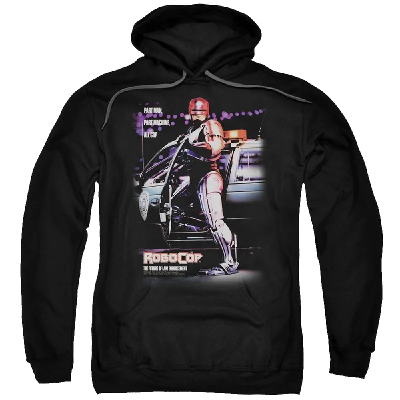 Robocop Poster Pullover Hoodie Bateau Neck Pullover