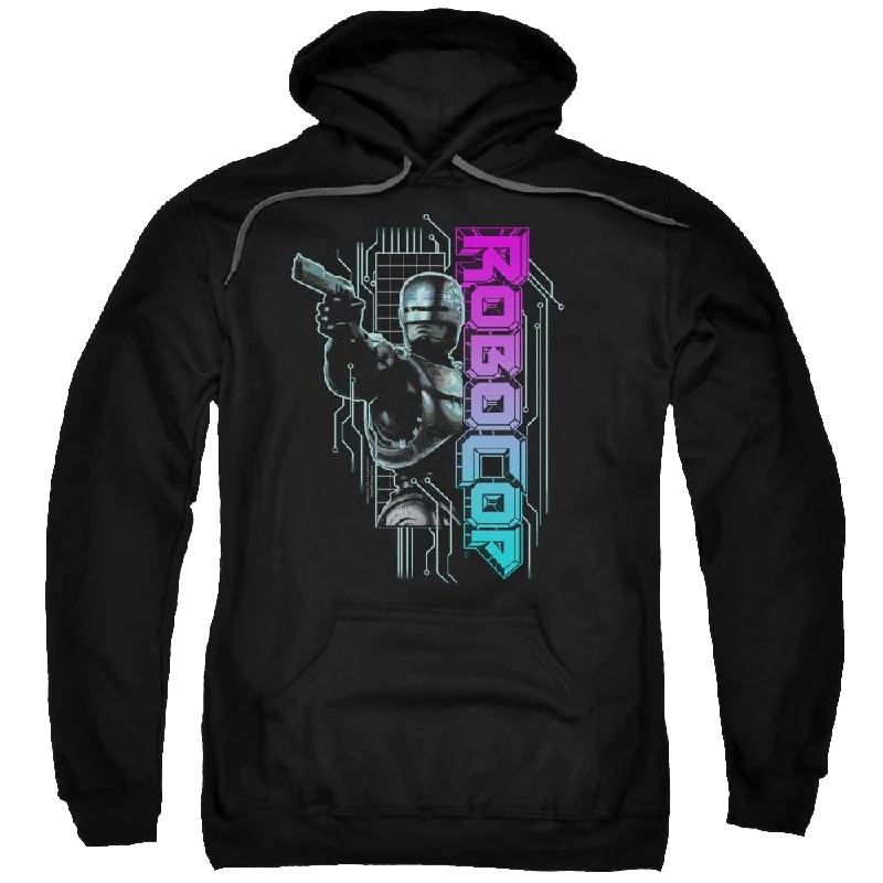 Robocop Robo Neon Pullover Hoodie Boat Neck Sweater