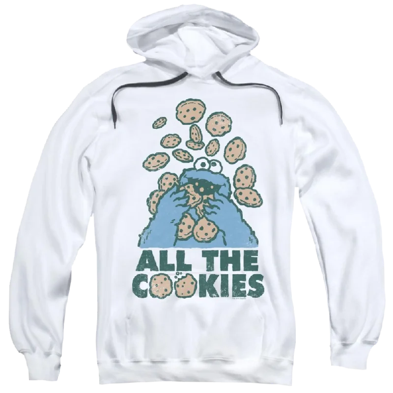 Sesame Street All The Cookies Pullover Hoodie Tapered Sleeve Pullover