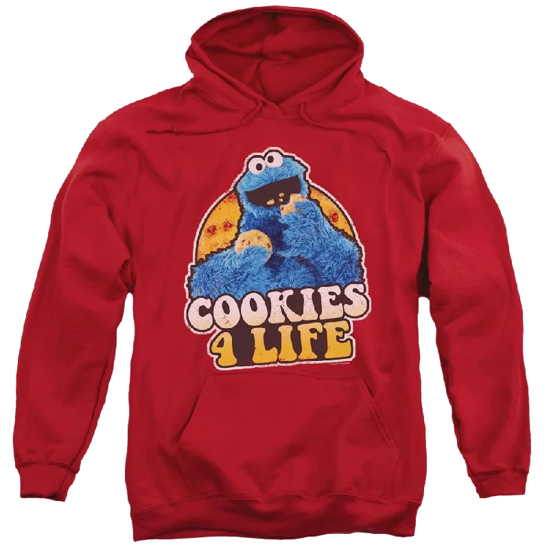 Sesame Street Cookies 4 Life Pullover Hoodie Slim Sleeve Pullover