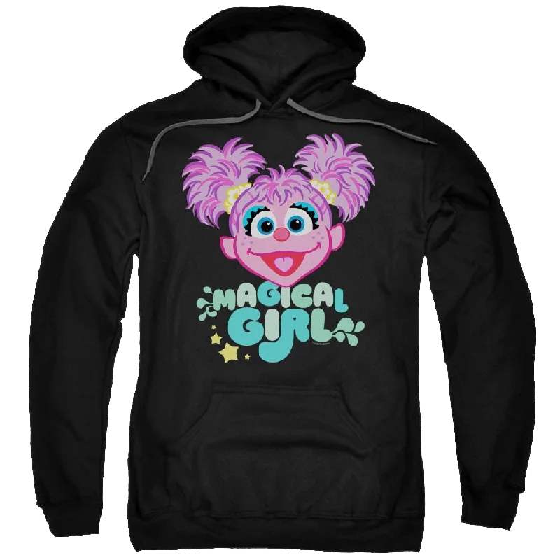 Sesame Street Scribble Head Pullover Hoodie Ruffle Sleeve Feminine
