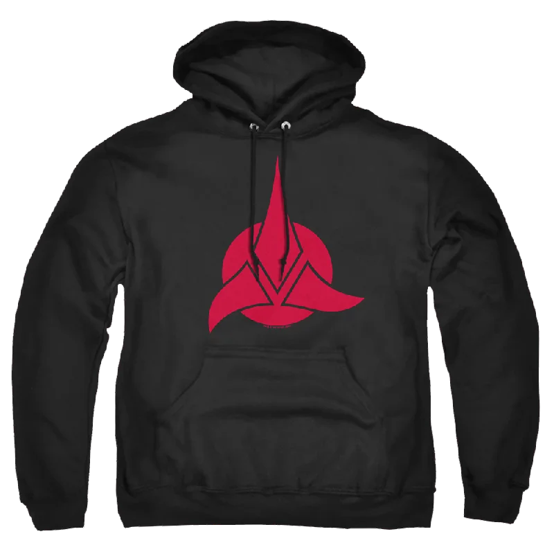 Star Trek Klingon Logo Pullover Hoodie One Shoulder Top